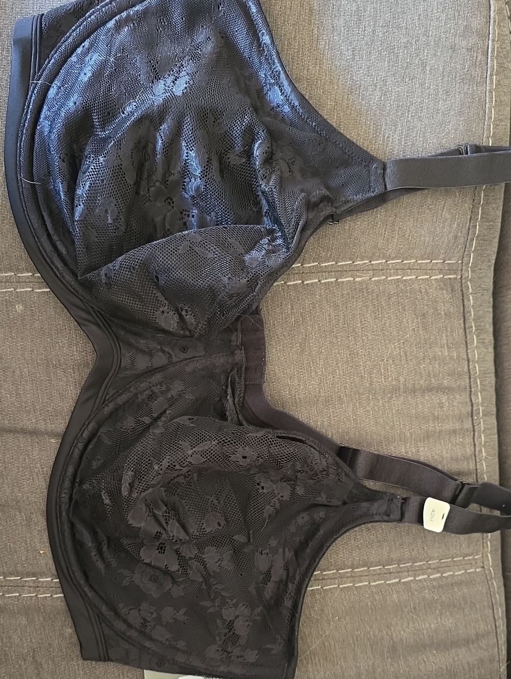Deesse Lingerie Black Lace Full-Coverage Bra